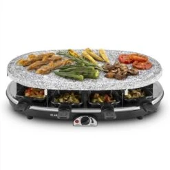 Klarstein Steaklette Raclette Grill 1500W Granite Natural Stone Plate 8 People -Outlet Klarstein Devices Store 14842273 3