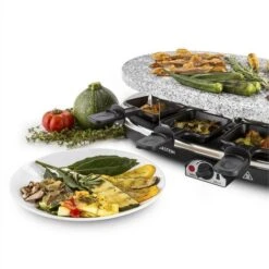 Klarstein Steaklette Raclette Grill 1500W Granite Natural Stone Plate 8 People -Outlet Klarstein Devices Store 14842273 5