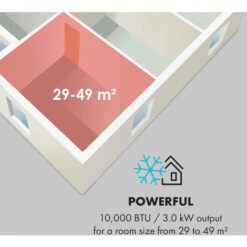 Klarstein Metrobreeze Rome Mobile Air Conditioning System 10,000 BTU / 3.0 KW EEC A + White -Outlet Klarstein Devices Store 17845679 5