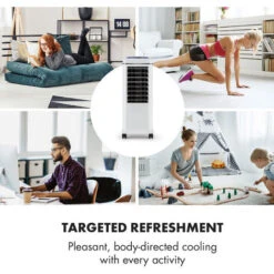 Klarstein Windspiel Air Cooler 100W 12h Timer Remote Control White -Outlet Klarstein Devices Store 19161956 3