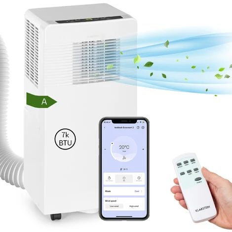 Klarstein Iceblock Ecosmart 7 Air Conditioner 3-in-1 7,000 BTU App Control 1 Klarstein Iceblock Ecosmart 7 Air Conditioner 3-in-1 7,000 BTU App Control