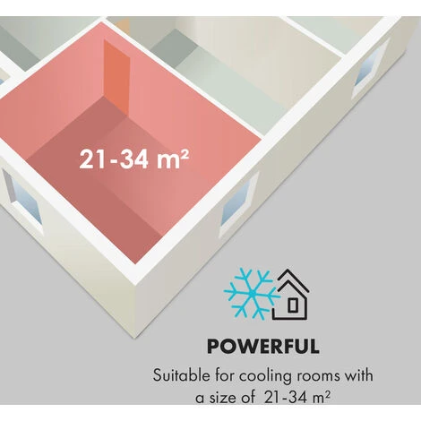 Klarstein Iceblock Ecosmart 7 Air Conditioner 3-in-1 7,000 BTU App Control 4 Klarstein Iceblock Ecosmart 7 Air Conditioner 3-in-1 7,000 BTU App Control - Image 4