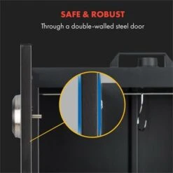 Klarstein Flintstone Smoker 1600 W Thermometer Stainless Steel Black -Outlet Klarstein Devices Store 19162011 4