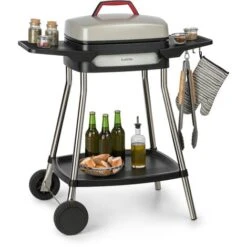 Klarstein Gatsby Electric Grill 2000W Non-Stick Grill Surface Beige / Black