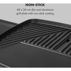 Klarstein Gatsby Electric Grill 2000W Non-Stick Grill Surface Beige / Black -Outlet Klarstein Devices Store 19162013 4