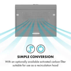 Klarstein Capannina Undercounter Hood 60cm 166m³ / H LED Stainless Steel Silver -Outlet Klarstein Devices Store 19162064 3