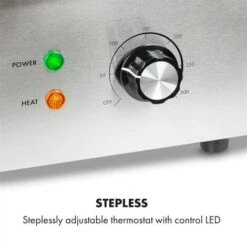 Klarstein Grillmeile 3000R Pro Electric Grill 3000W Plate 54.5x35cm Rippled -Outlet Klarstein Devices Store 19481103 3