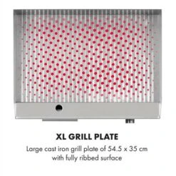 Klarstein Grillmeile 3000R Pro Electric Grill 3000W Plate 54.5x35cm Rippled -Outlet Klarstein Devices Store 19481103 4