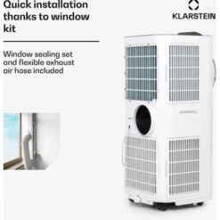 Klarstein Kraftwerk Smart 10K Air Conditioner 3-in-1 10000 BTU App Control Remote Control -Outlet Klarstein Devices Store 19481119 5