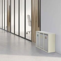 Klarstein Ordnungshüter 3 Rubbish Bins Waste Separator 45L (3 X 15 L) Creme Beige -Outlet Klarstein Devices Store 22969239 5