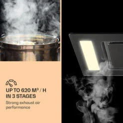 Klarstein Remy Ceiling Hood 90 Cm 619 M³/h 230W 3 Levels Remote Control -Outlet Klarstein Devices Store 22969401 4