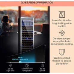 Klarstein Vinovilla Grande 165 Built-in Uno Wine Fridge 425l 165Fl. 3-colour Glass Door -Outlet Klarstein Devices Store 22969415 4