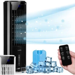 Klarstein Skyscraper Horizon Air Cooler Fan Humidifier 60W 486m³/h 3.5L Tank