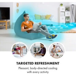 Klarstein Sky High Tower Fan 40W 276m³ / H 75 ° Oscillation 3 Modes Black -Outlet Klarstein Devices Store 22969511 5