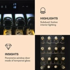 Klarstein Shiraz 39 Duo Wine Fridge 2 Zones 105l 39 Bottles -Outlet Klarstein Devices Store 22969633 3