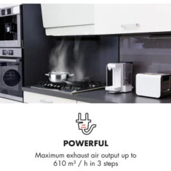 Klarstein Klarstein Aurica 60 Cooker Hood 60cm 600 M³/h LED Touch Glass White -Outlet Klarstein Devices Store 22969682 3