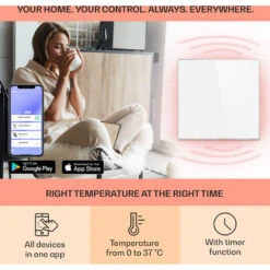 Klarstein Wonderwall Smart Infrared Heating 60x60cm App Control 360W Weekly Timer IP24 -Outlet Klarstein Devices Store 22969692 3