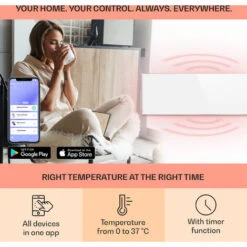 Klarstein Wonderwall Smart Infrared Heating 100x30cm App Control 300W Weekly Timer IP24 7 Klarstein Wonderwall Smart Infrared Heating 100x30cm App Control 300W Weekly Timer IP24 -Outlet Klarstein Devices Store 22969693 3
