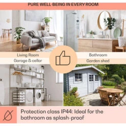 Klarstein Wonderwall Smart Infrared Heating 100x30cm App Control 300W Weekly Timer IP24 9 Klarstein Wonderwall Smart Infrared Heating 100x30cm App Control 300W Weekly Timer IP24 -Outlet Klarstein Devices Store 22969693 5