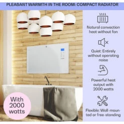 Klarstein Norderney Convection Heater Thermostat Timer 2000W 30m² White -Outlet Klarstein Devices Store 22969695 2