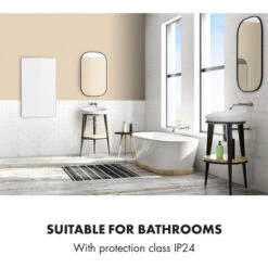 Klarstein Wonderwall 60 Infrared Heater 60x100cm 600W Weekly Timer IP24 White -Outlet Klarstein Devices Store 22969712 4