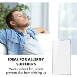 Klarstein Wonderwall 60 Infrared Heater 60x100cm 600W Weekly Timer IP24 White -Outlet Klarstein Devices Store 22969712 5