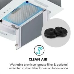 Klarstein Hektor Cooker Extractor Hood Built-in 52cm Exhaust: 530 M³ / H LED Touch Glass -Outlet Klarstein Devices Store 22969737 5