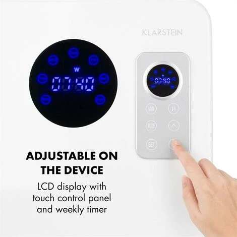 Klarstein Hot Spot CV20 Convector Heater 2000W IP24 Remote Control White 4 Klarstein Hot Spot CV20 Convector Heater 2000W IP24 Remote Control White - Image 4