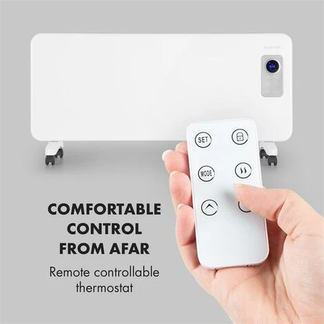Klarstein Hot Spot CV20 Convector Heater 2000W IP24 Remote Control White 5 Klarstein Hot Spot CV20 Convector Heater 2000W IP24 Remote Control White - Image 5