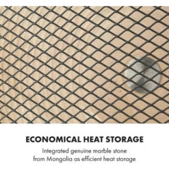 Klarstein HeatPal Marble Blackline Infrared Heater 1300W Marble Aluminium -Outlet Klarstein Devices Store 22969812 4