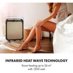 Klarstein HeatPal Marble Blackline Infrared Heater 1300W Marble Aluminium -Outlet Klarstein Devices Store 22969812 5