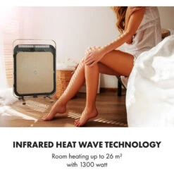 Klarstein HeatPal Marble Blackline, Infrared Heater, 1300W, Marble, Aluminium -Outlet Klarstein Devices Store 22969815 5