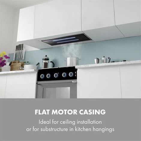 Klarstein High Line Ceiling Hood 77cm 410 M3 / H 75W 3 Steps Remote Control Black 5 Klarstein High Line Ceiling Hood 77cm 410 M3 / H 75W 3 Steps Remote Control Black - Image 5