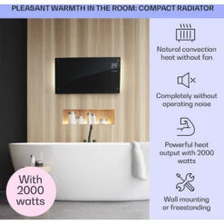 Klarstein Bornholm Curved Ambient Convection Heater 1000/2000 W -Outlet Klarstein Devices Store 22969847 3