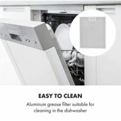 Klarstein Contempo Neo Substructure Cooker Extractor Hood 60cm 175m³ / H LED Stainless Steel Acrylic Black -Outlet Klarstein Devices Store 22970172 5