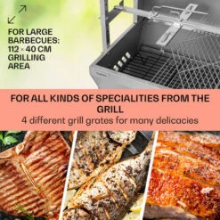 Klarstein Sauenland Pro Suckling Pig Spit 13W 4 Wheels Stainless Steel -Outlet Klarstein Devices Store 22970259 4