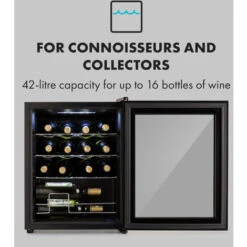 Klarstein Shiraz 16 Uno Wine Fridge 42l Touch Control Panel 131W 5-18°C -Outlet Klarstein Devices Store 22970344 4