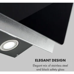 Klarstein Alessia Cooker Extractor Hood Head Free Hood 350 M³ / H Push Control Black -Outlet Klarstein Devices Store 22970374 3