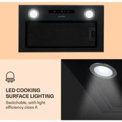 Klarstein Paolo Cooker Hood Built-in 52 Cm EEC: A 593 M³/h LED Touch -Outlet Klarstein Devices Store 22970446 3