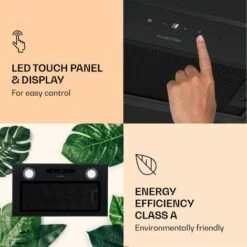 Klarstein Paolo Cooker Hood Built-in 52 Cm EEC: A 593 M³/h LED Touch -Outlet Klarstein Devices Store 22970446 5