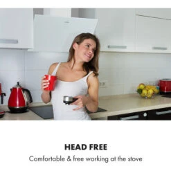 Klarstein Laurel 60 Cooker Extractor Hood 60cm Exhaust Air: 350 M³ / H LED Touch White -Outlet Klarstein Devices Store 22970454 5