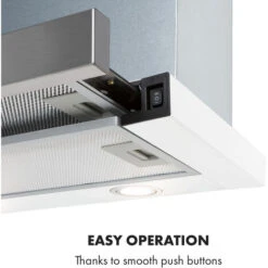 Klarstein Mariana 60 Flat Screen Hood 500 M³ / H Exhaust Air LED White -Outlet Klarstein Devices Store 22970532 4