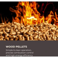 Klarstein Energiewende Pellet Stove 5/10 KW 5 Levels Timer Remote Control Black -Outlet Klarstein Devices Store 22970562 4