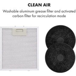 Klarstein Tron Ambience Island Cooker Extractor Hood Ø38cm Recirculation 540m³ / H LED White -Outlet Klarstein Devices Store 22970602 5