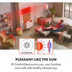 Klarstein Wonderwall Air 60 Infrared Heating 101x60cm 600W Wall Installation Remote Control -Outlet Klarstein Devices Store 22970608 3