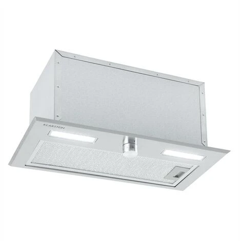 Klarstein Simplica Extractor Hood Recessed 52cm Exhaust Air: 400 M³ / H LED Stainless Steel 1 Klarstein Simplica Extractor Hood Recessed 52cm Exhaust Air: 400 M³ / H LED Stainless Steel