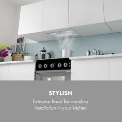 Klarstein Simplica Extractor Hood Recessed 52cm Exhaust Air: 400 M³ / H LED Stainless Steel 7 Klarstein Simplica Extractor Hood Recessed 52cm Exhaust Air: 400 M³ / H LED Stainless Steel -Outlet Klarstein Devices Store 22970639 3