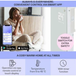 Klarstein Bornholm Smart Convection Heater 200 W WiFi LED Display Timer IP24 7 Klarstein Bornholm Smart Convection Heater 200 W WiFi LED Display Timer IP24 -Outlet Klarstein Devices Store 22970664 3
