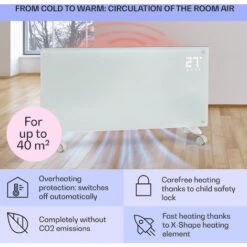Klarstein Bornholm Smart Convection Heater 200 W WiFi LED Display Timer IP24 8 Klarstein Bornholm Smart Convection Heater 200 W WiFi LED Display Timer IP24 -Outlet Klarstein Devices Store 22970664 4