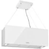 Klarstein Kronleuchter XL Kitchen Island Extractor Hood 90cm Recirculation 590m³/h LED Touchscreen White